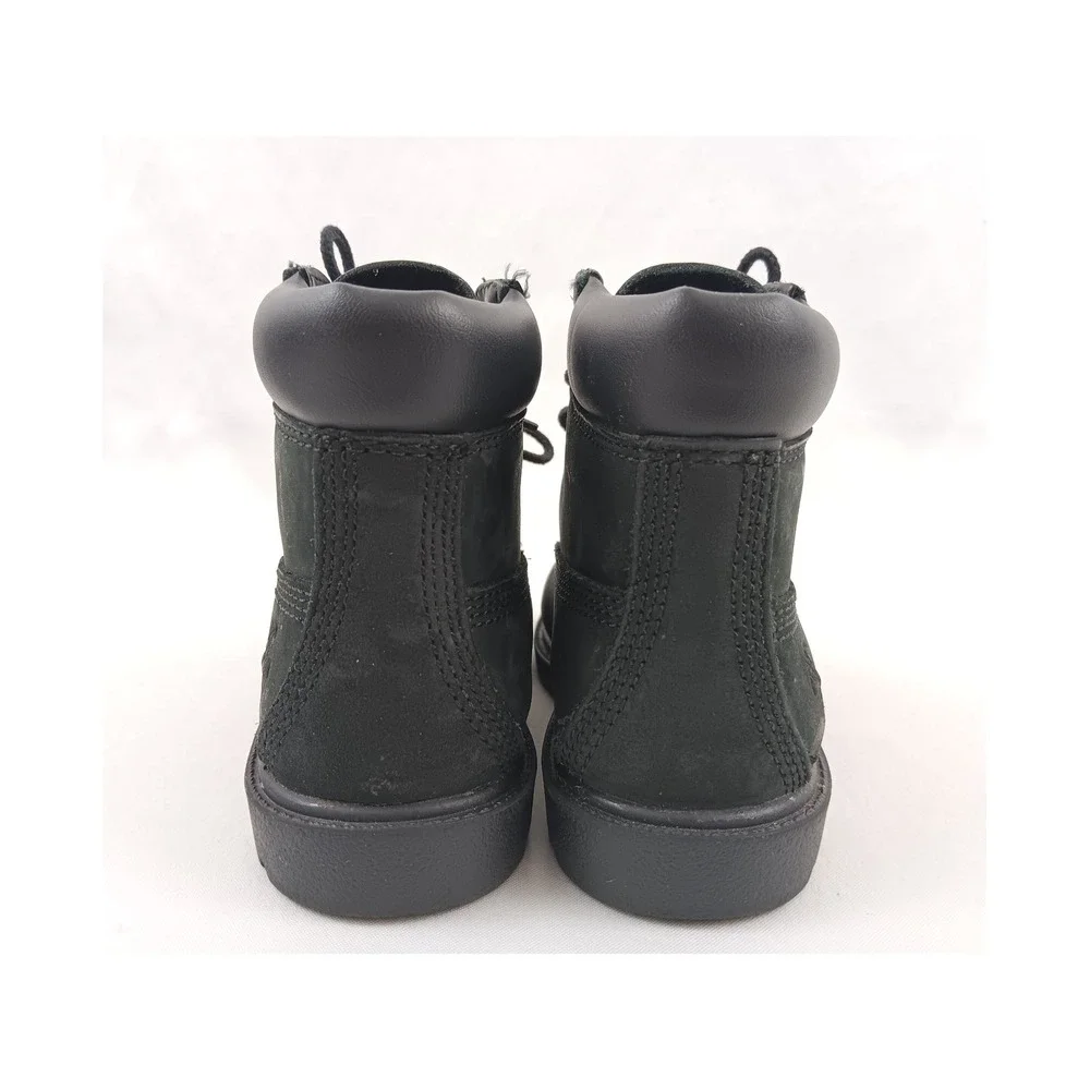 Kids Black Timberland Lace Up Ankle‎ Boots Size 8